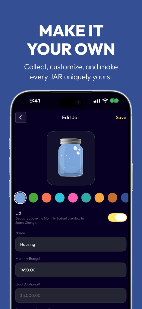 Jelli App Store screenshot: Make it your own